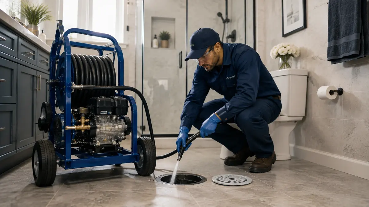 Bathroom Drain Hydro Jetting in Loma Linda