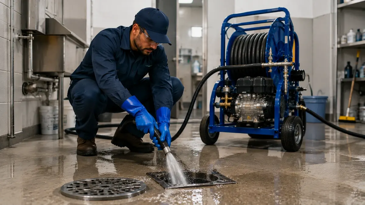Floor Drain Hydro Jet Cleaning in Loma Linda