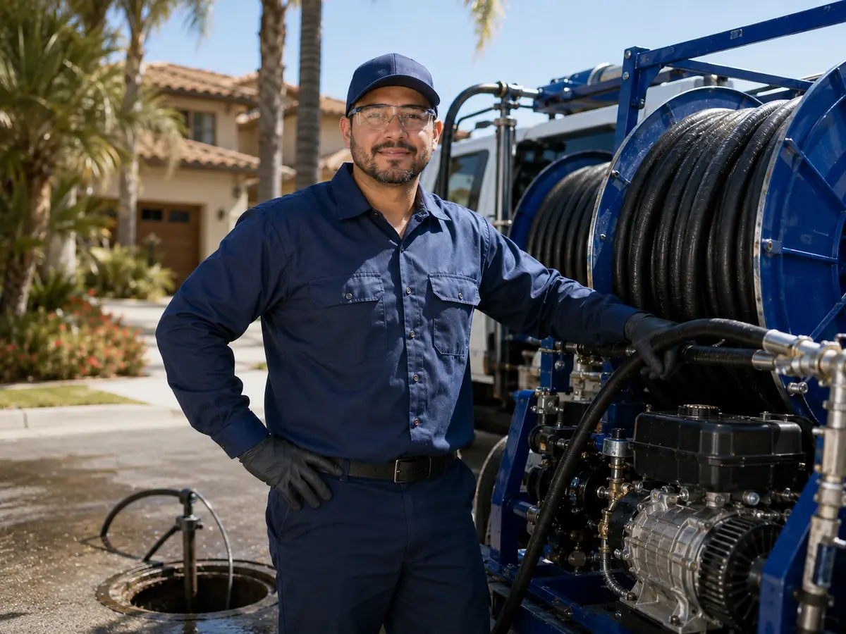 Hydro jet sewer cleaning in Loma Linda