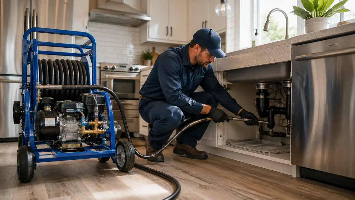 Kitchen Drain Hydro Jetting in Loma Linda