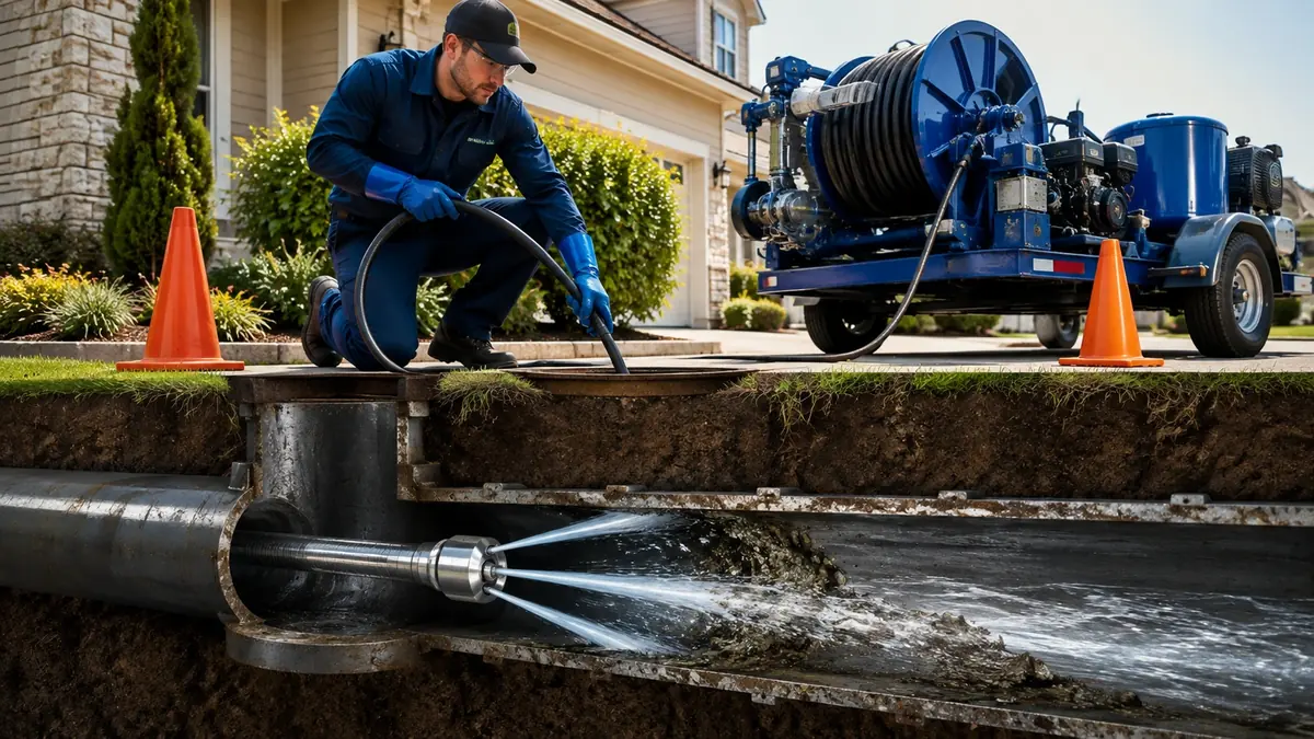 Main Sewer Line Hydro Jet Cleaning in Loma Linda