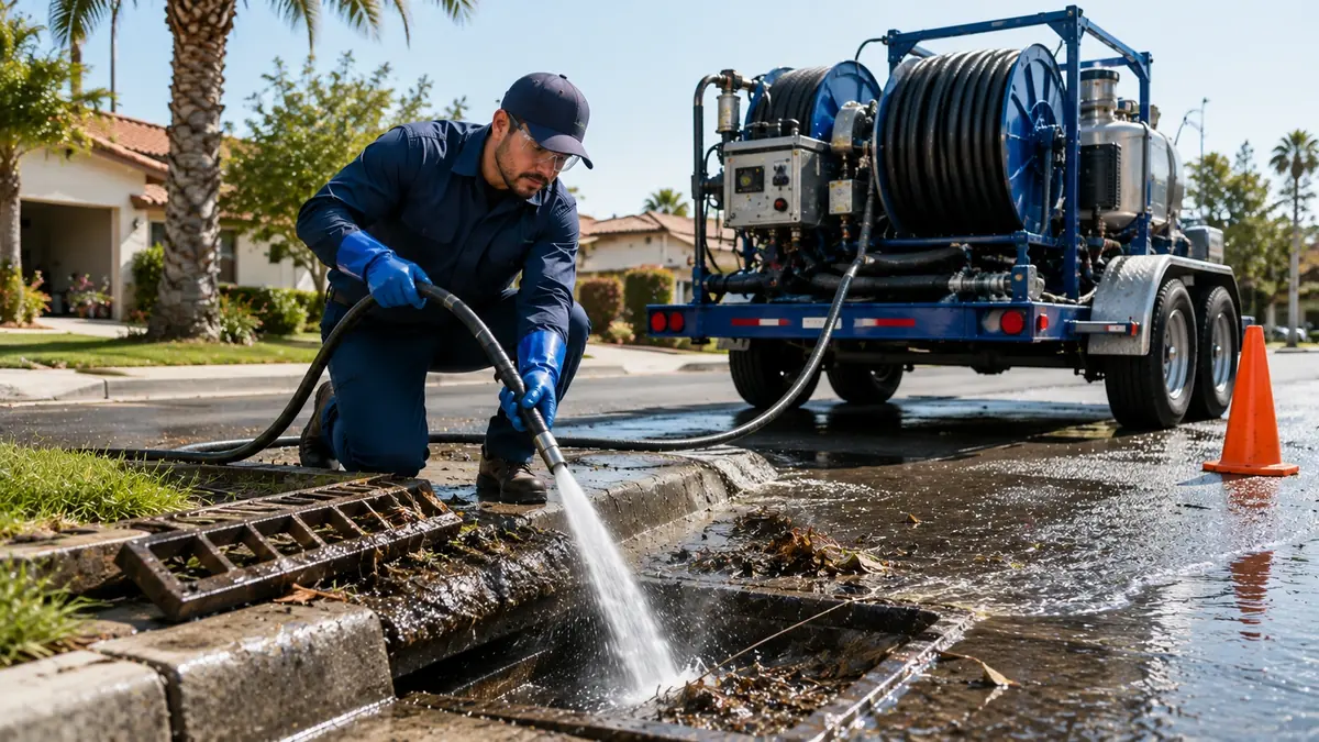 Storm Drain Hydro Jet Cleaning in Loma Linda