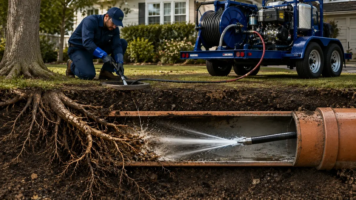 Tree Root Removal with Hydro Jetting in Loma Linda